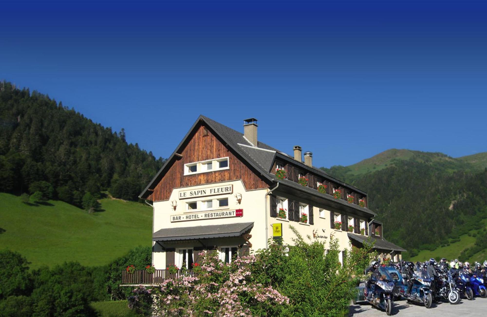 Hotel - Restaurant - Bar - Le Sapin Fleuri Bourg-dʼOueil Esterno foto